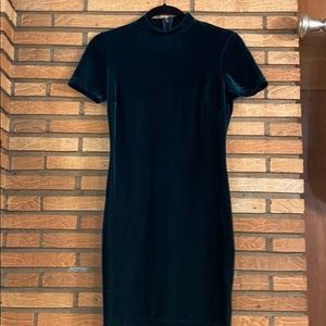forever 21 deep emerald velvet dress, S, nwot